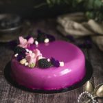 Entremet mûre et cassis