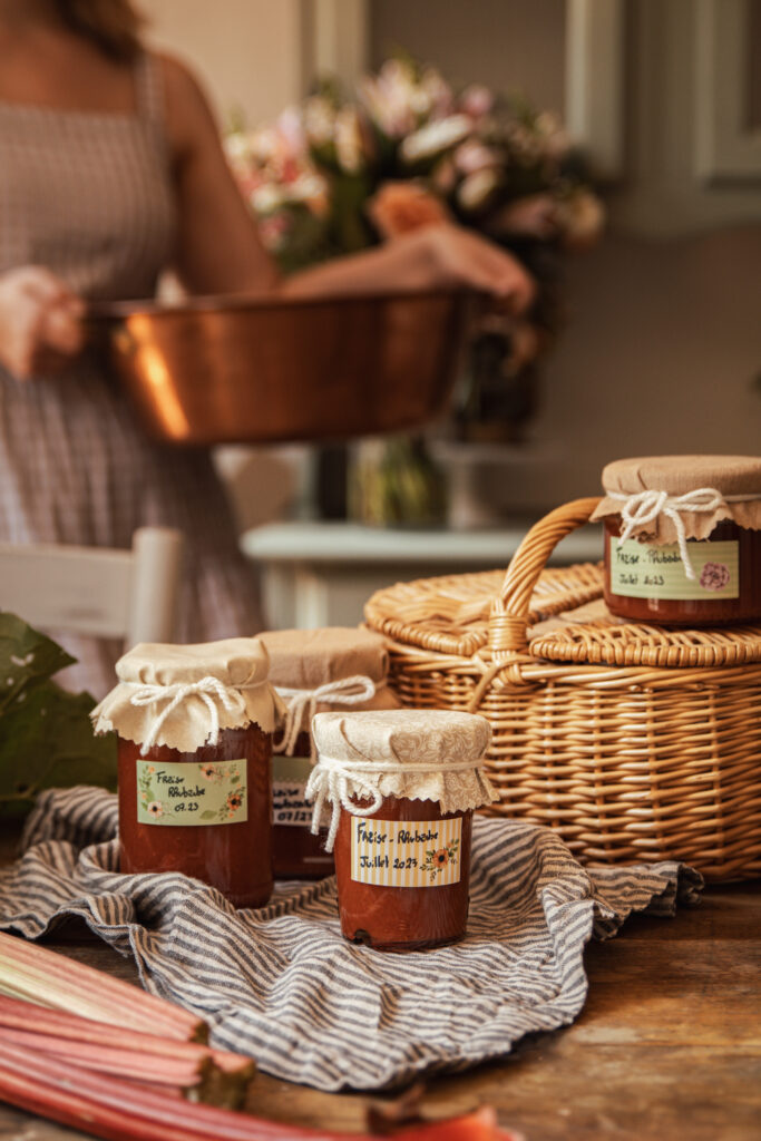 confiture fraise rhubarbe