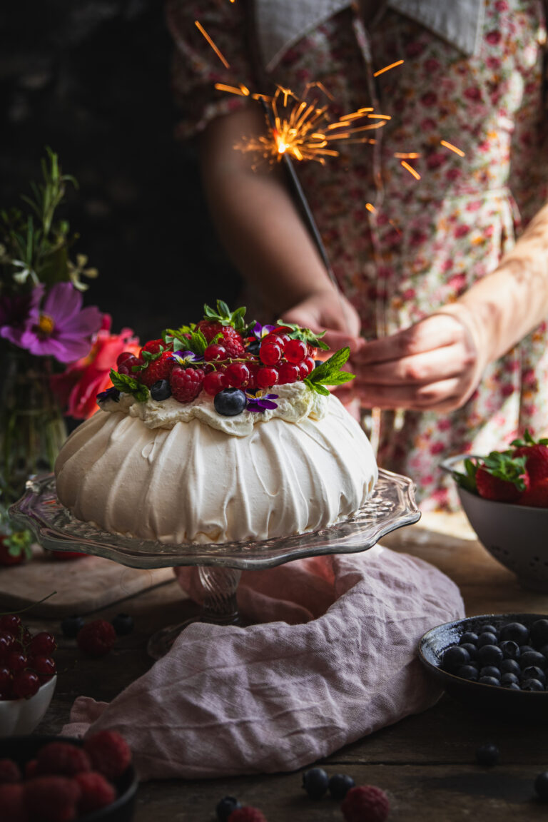 Pavlova aux fruits rouges