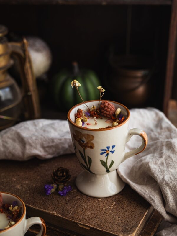 Bougie vintage - Automne rustique